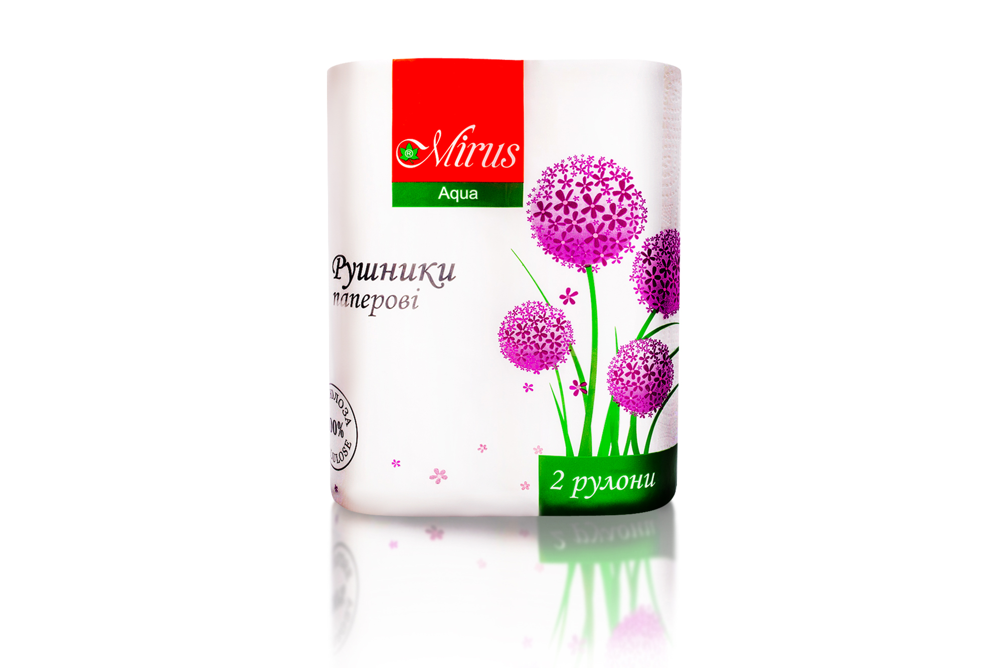 Рушник рулонний 2 шар целюл 80 відр 2 рулони/уп Mirus